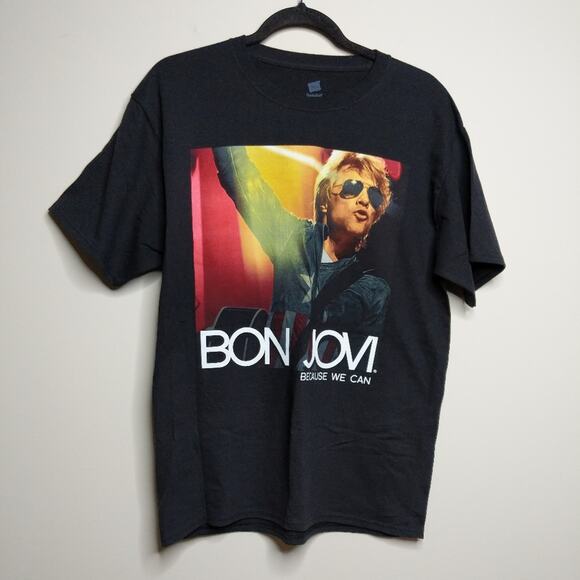 Bon Jovi Because We Can Tee - Size M - EUC - Picture 2 of 5
